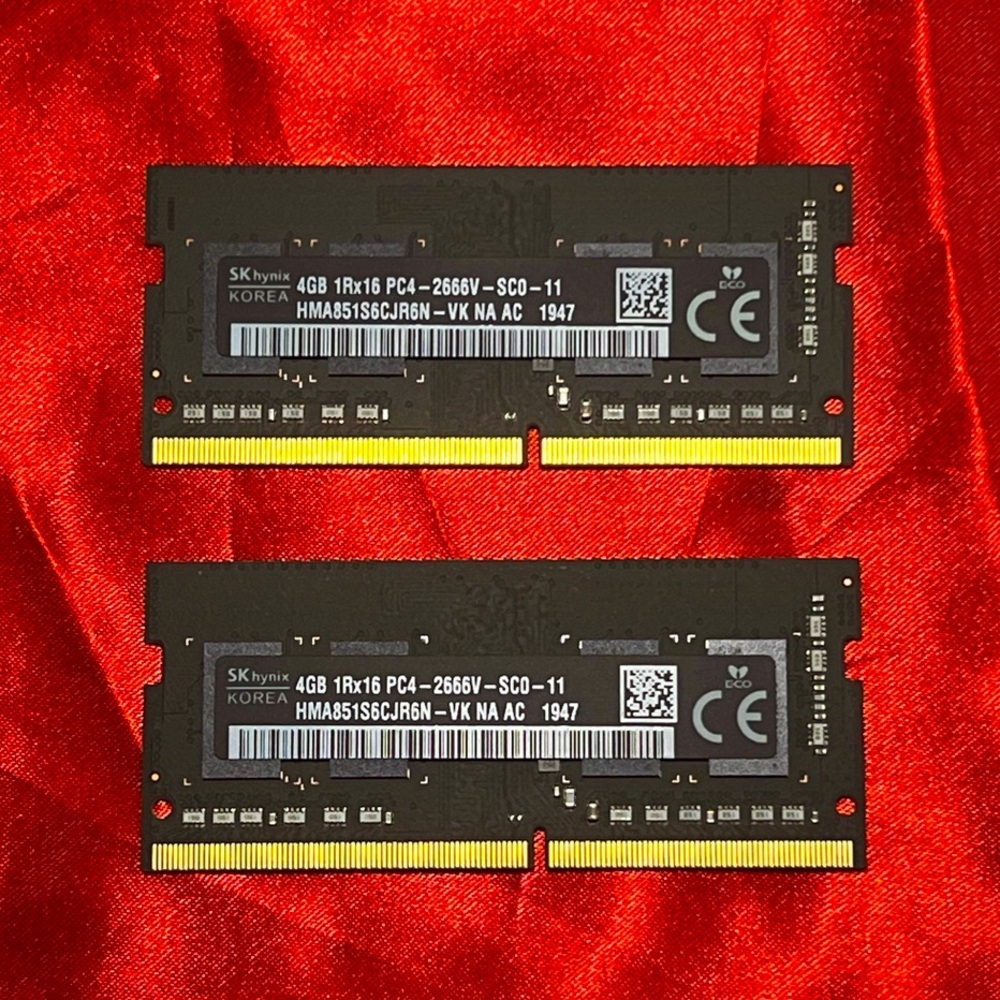 SK Hynix 4GB RAM (x2)